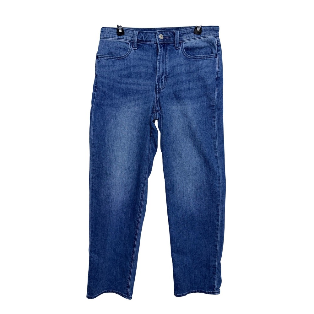 Old Navy High Rise Loose Jeans Medium Wash Blue Straight Leg Size 8W 32x30